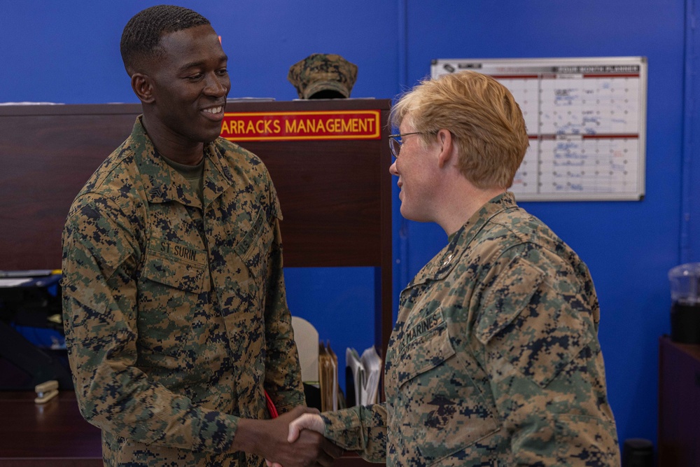 2nd Combat Readiness Regiment Marine Meritoriously Promoted on the Spot