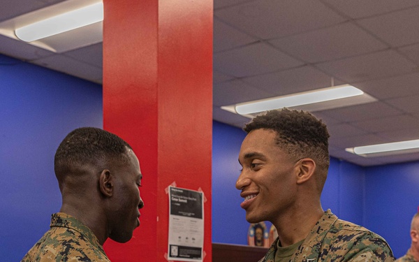 2nd Combat Readiness Regiment Marine Meritoriously Promoted on the Spot