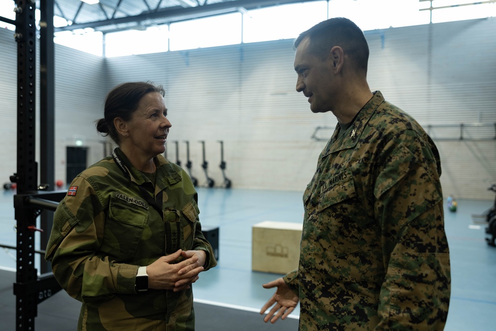 Norwegians Host U.S. Marines for Re-Opening of Expanded Base Gym in Bardufoss Norway