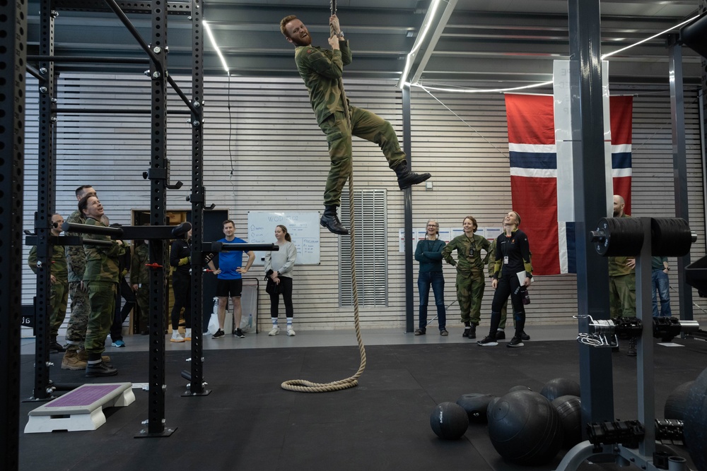 Norwegians Host U.S. Marines for Re-Opening of Expanded Base Gym in Bardufoss Norway