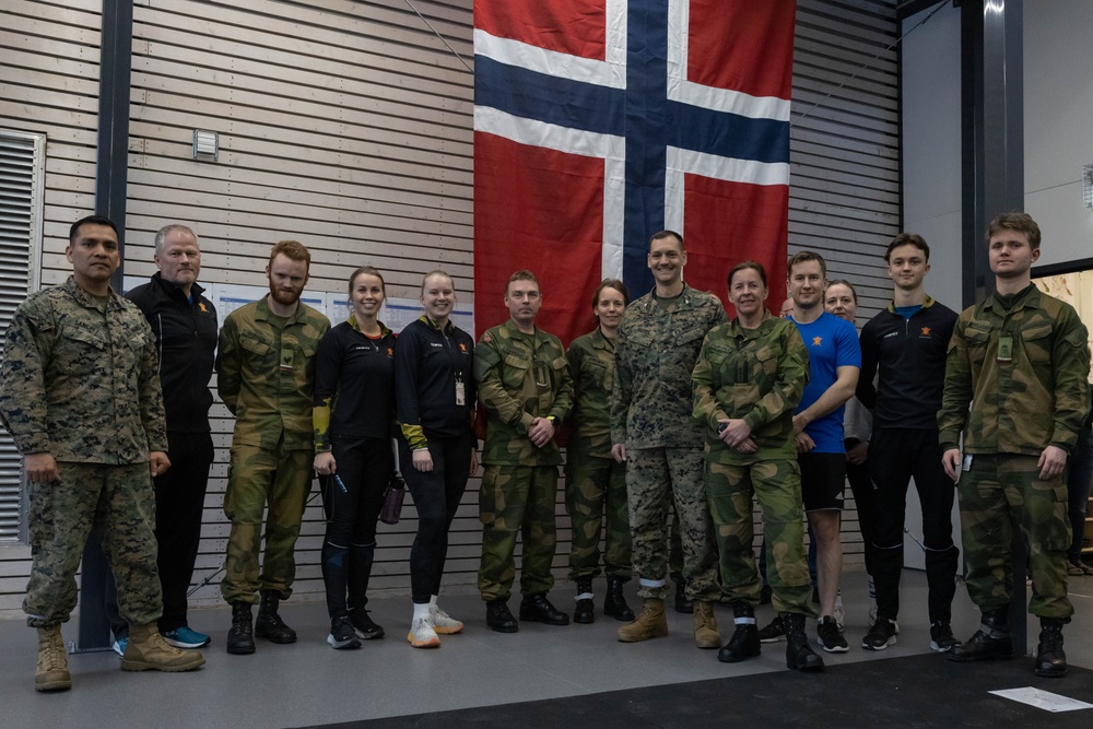 Norwegians Host U.S. Marines for Re-Opening of Expanded Base Gym in Bardufoss Norway