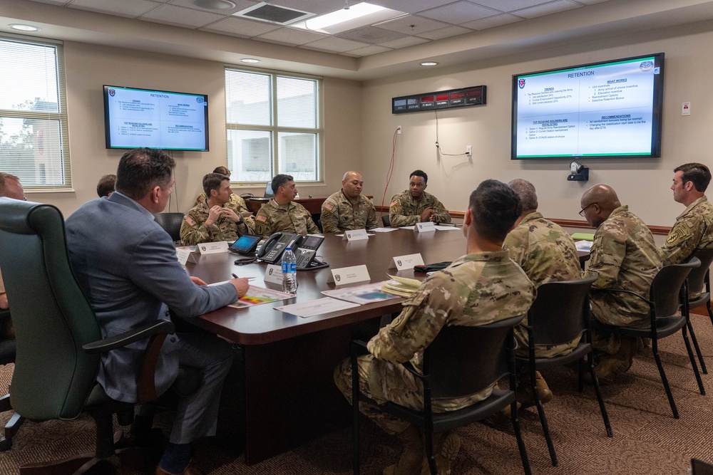 Assistant Secretary of Defense for Special Operations and Low-Intensity Conflict visits 7th Special Forces Group (Airborne)