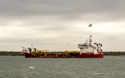 Padre Island transits Galveston Harbor [Image 1 of 4]