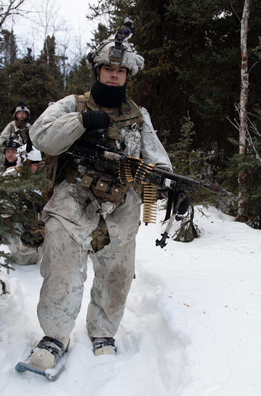 U.S. Army and Mongolian Ground Force Soldiers Prepare for Attack