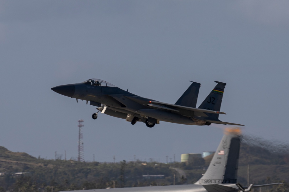 U.S. and allies conduct flight ops out of Guam