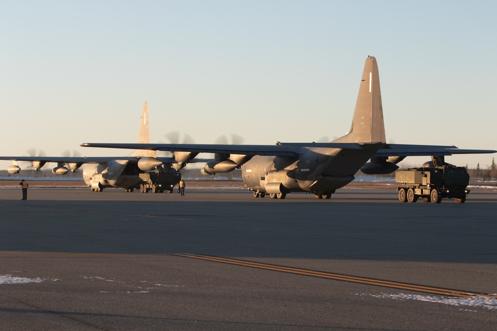 Joint Force HIMARS Unloading and Firing