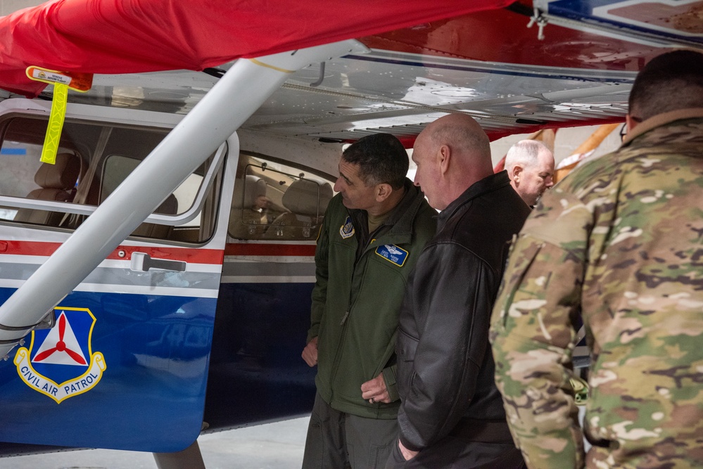 Alaska Command leadership attends Civil Air Patrol brief