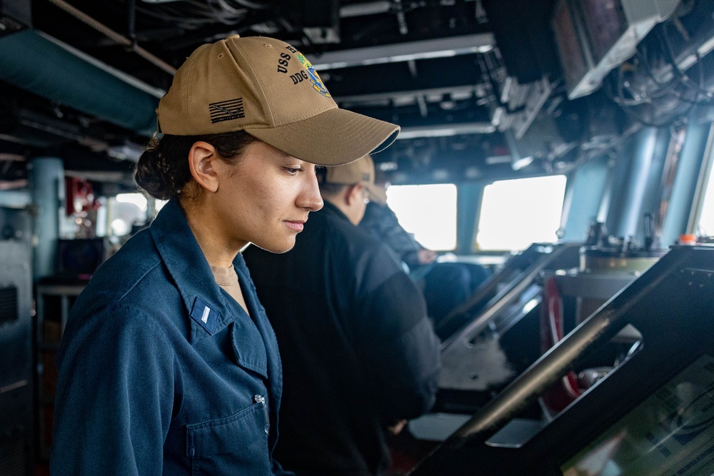 USS HIggins (DDG 76) Live Fire Exercise