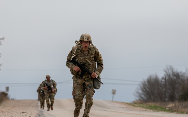 Soldiers with the Medical Readiness Battalion compete for a chance to go to the Medical Readiness Command, West: Best Leader Competition.