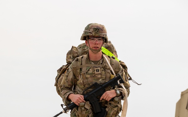 Soldiers with the Medical Readiness Battalion compete for a chance to go to the Medical Readiness Command, West: Best Leader Competition.