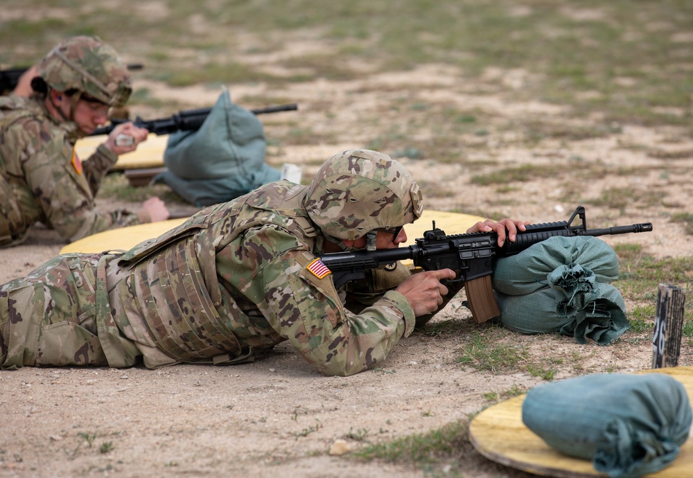 Soldiers with the Medical Readiness Battalion compete for a chance to go to the Medical Readiness Command, West: Best Leader Competition.