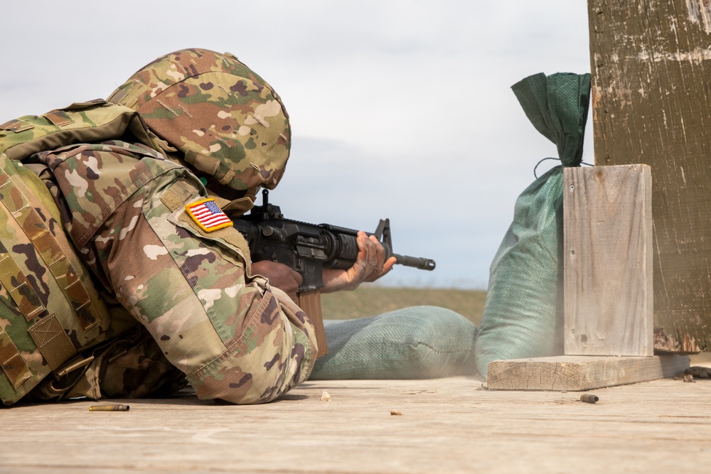 Soldiers with the Medical Readiness Battalion compete for a chance to go to the Medical Readiness Command, West: Best Leader Competition.