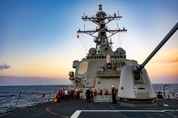 USS Higgins Man Overboard Drill