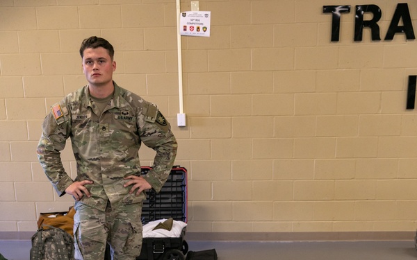Florida Army National Guard Soldiers check-in on Day 1 of Best Warrior Competition