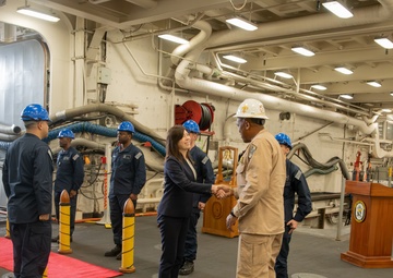 Committee of Foreign Affairs and Defense (House of Councillors, The National Diet of Japan)’s visit onboard USS New Orleans (LPD 18)