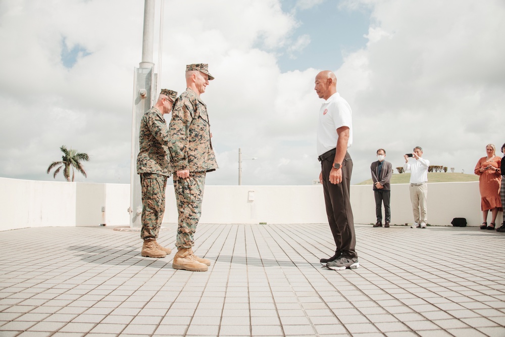 President, founder of Okinawa Lifesaving Association, Japan Water Patrol receives award from MCIPAC commanding general