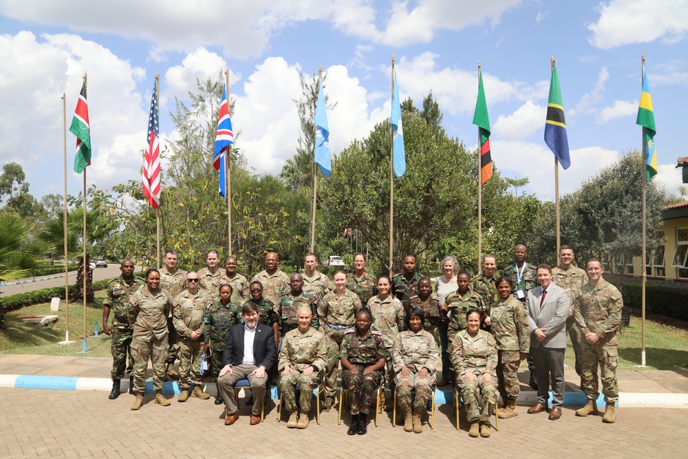 Women, Peace, and Security course participants pose for class photo during Justified Accord