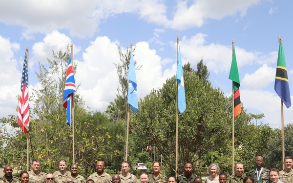 Women, Peace, and Security course participants pose for class photo during Justified Accord