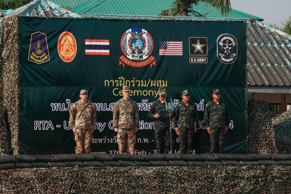 2-2 SBCT holds Opening Ceremony in Sa Kaeo Province for Cobra Gold 2024
