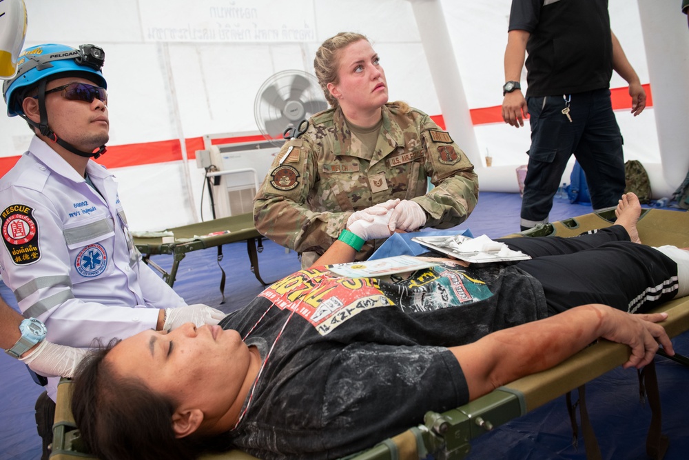 Humanitarian Assistance and Disaster Relief Medical training at Exercise Cobra Gold 2024