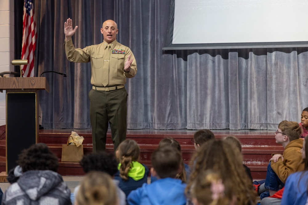 Headquarters and Service Battalion, 2nd MLG Participates in Reading Across America