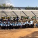 Cobra Gold 24; Marines with Marine Wing Support Squadron 171 Take a Group Photo with the Ban Prakaet School