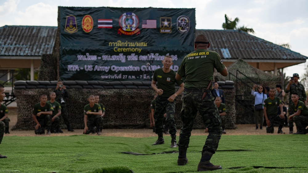 Royal Thai Army shares Muay Thai lesson with 2-2 SBCT Soldiers