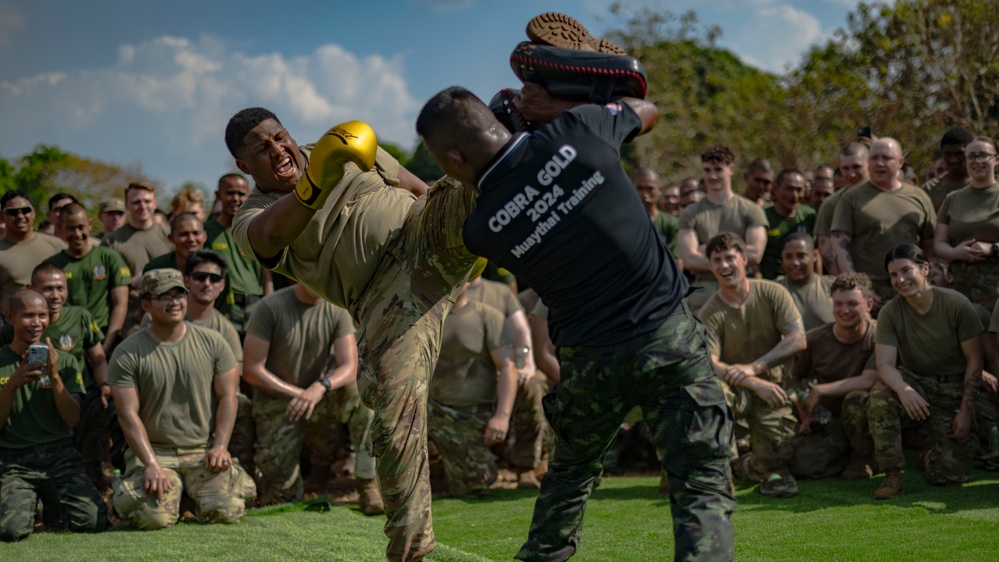 Royal Thai Army shares Muay Thai lesson with 2-2 SBCT Soldiers