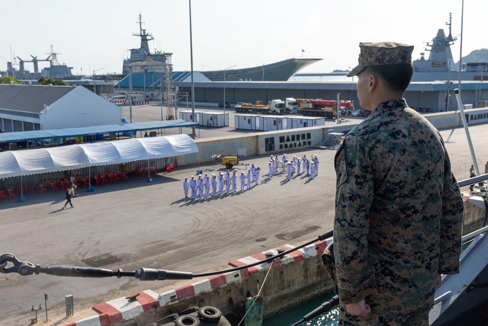 15th MEU, USS Somerset Arrive in Thailand for Exercise Cobra Gold 2024