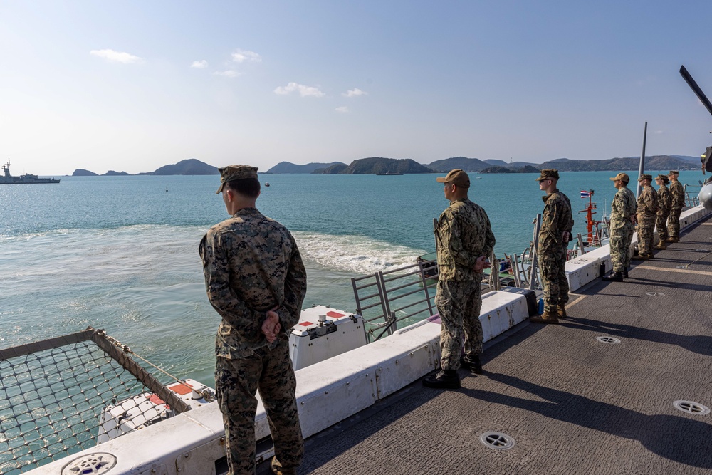 15th MEU, USS Somerset Arrive in Thailand for Exercise Cobra Gold 2024