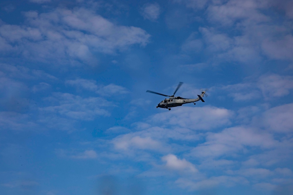 USS Philippine Sea Conducts a Mine Exercise in the Red Sea