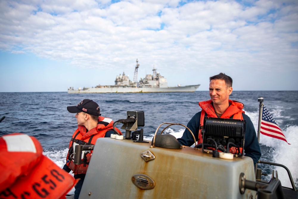 USS Philippine Sea Conducts a Mine Exercise in the Red Sea