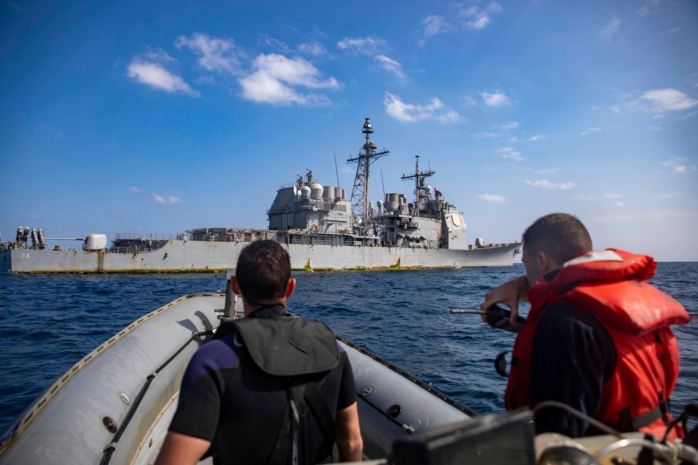 USS Philippine Sea Conducts a Mine Exercise in the Red Sea