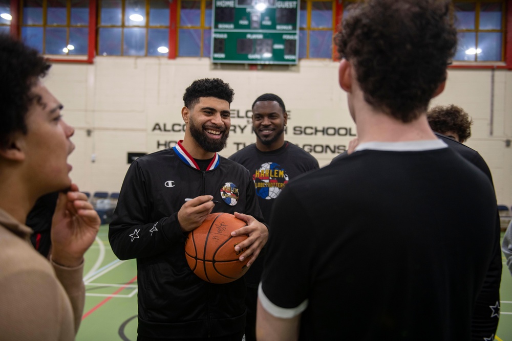 World famous Harlem Globetrotters tour the 501st CSW