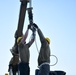 Depot team removes F-15 wing as 104FW prepares for conversion