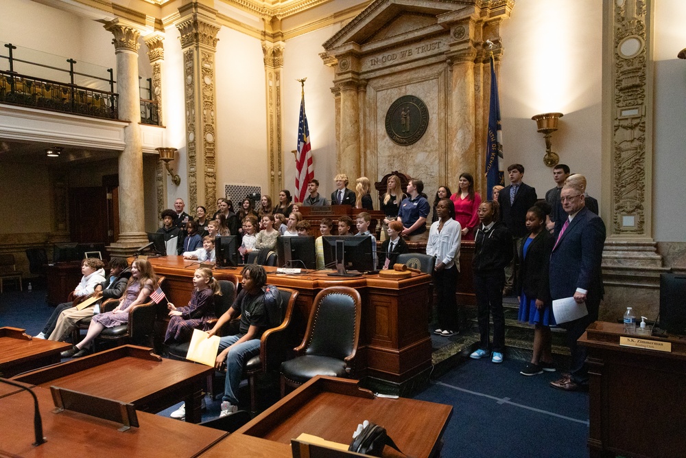 Military children recognized at Kentucky General Assembly