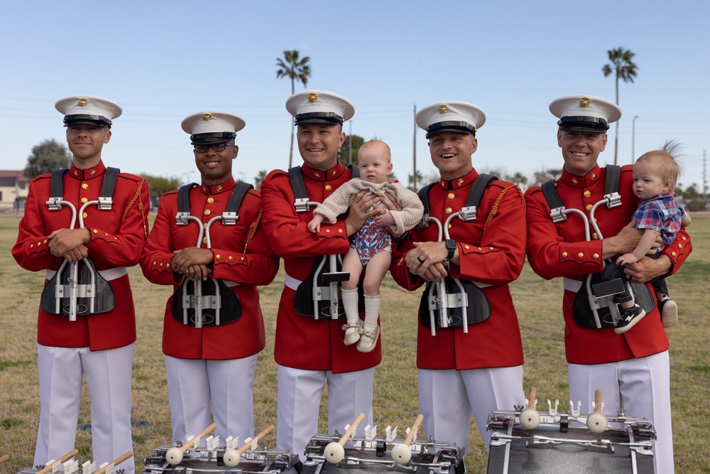 The Battle Color Detachment performs at MCAS Yuma