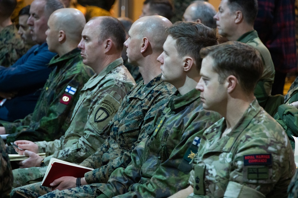 Military Leaders Gather to Review The Exercise Nordic Response Plan