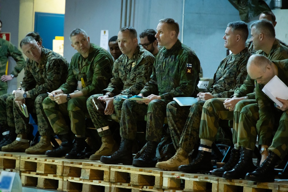 Military Leaders Gather to Review The Exercise Nordic Response Plan