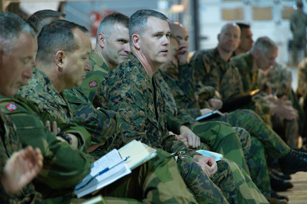 Military Leaders Gather to Review The Exercise Nordic Response Plan