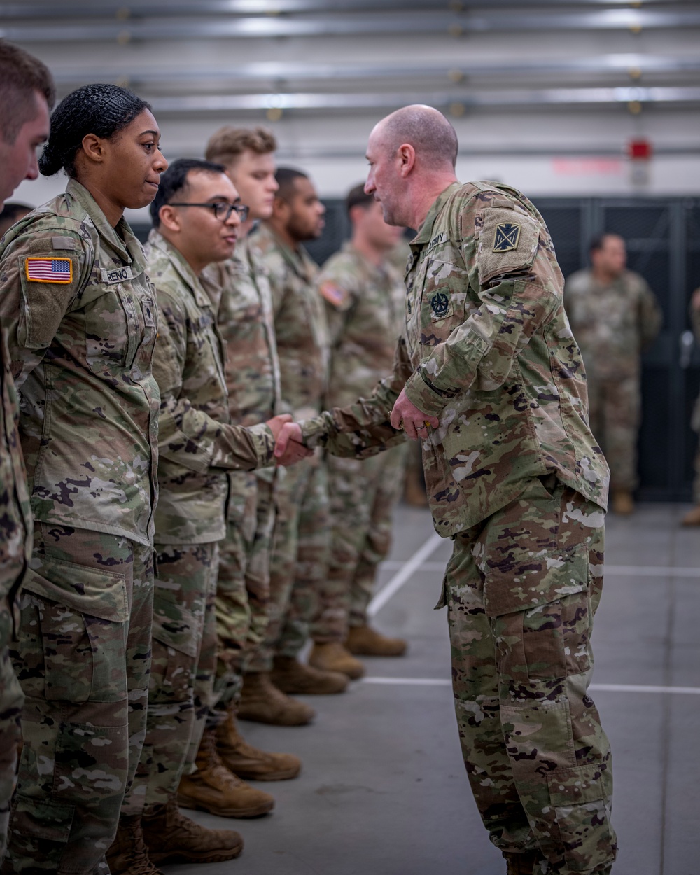 10th AAMDC command sergeant major visits Charlie Battery 1-57 ADA