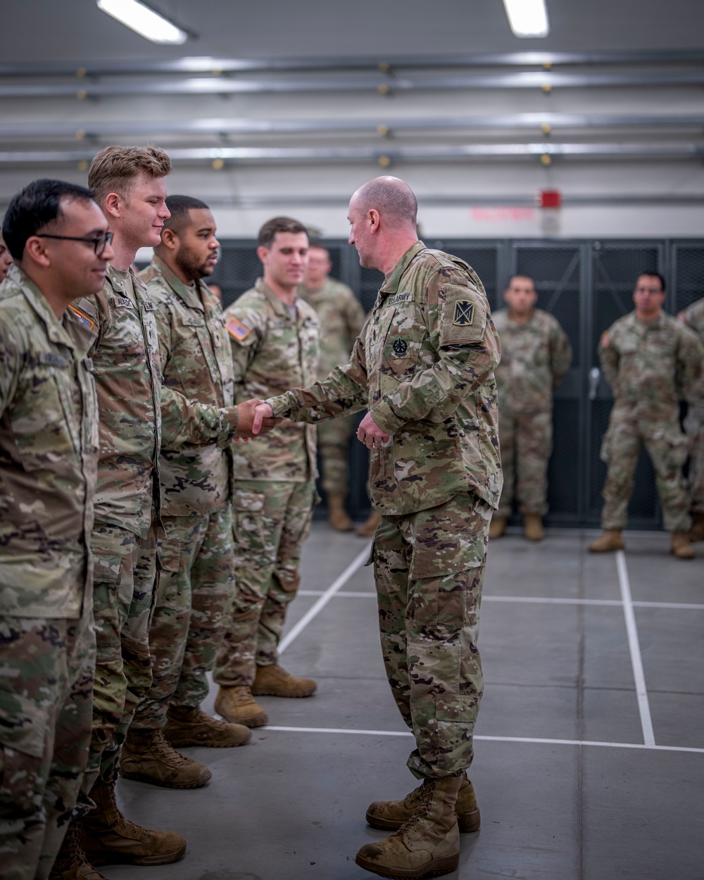 10th AAMDC command sergeant major visits Charlie Battery 1-57 ADA