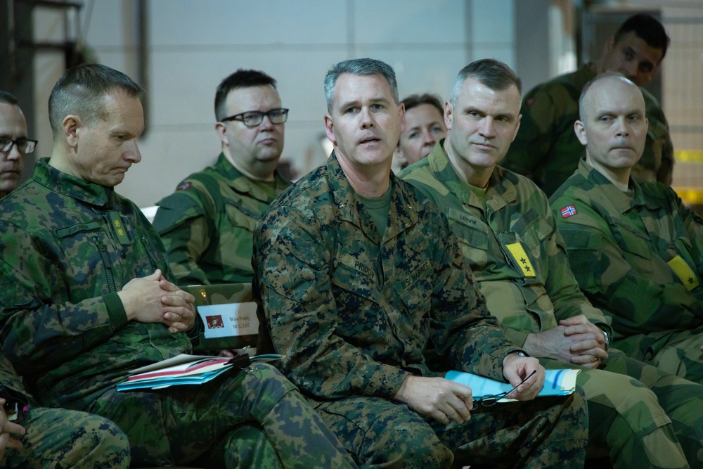 Military Leaders Gather to Review The Exercise Nordic Response Plan