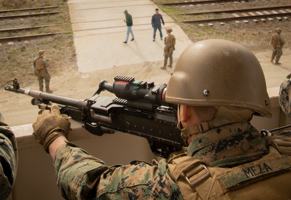 Alpha Company, BLT 1/8 Marines Conduct FOB Exercise