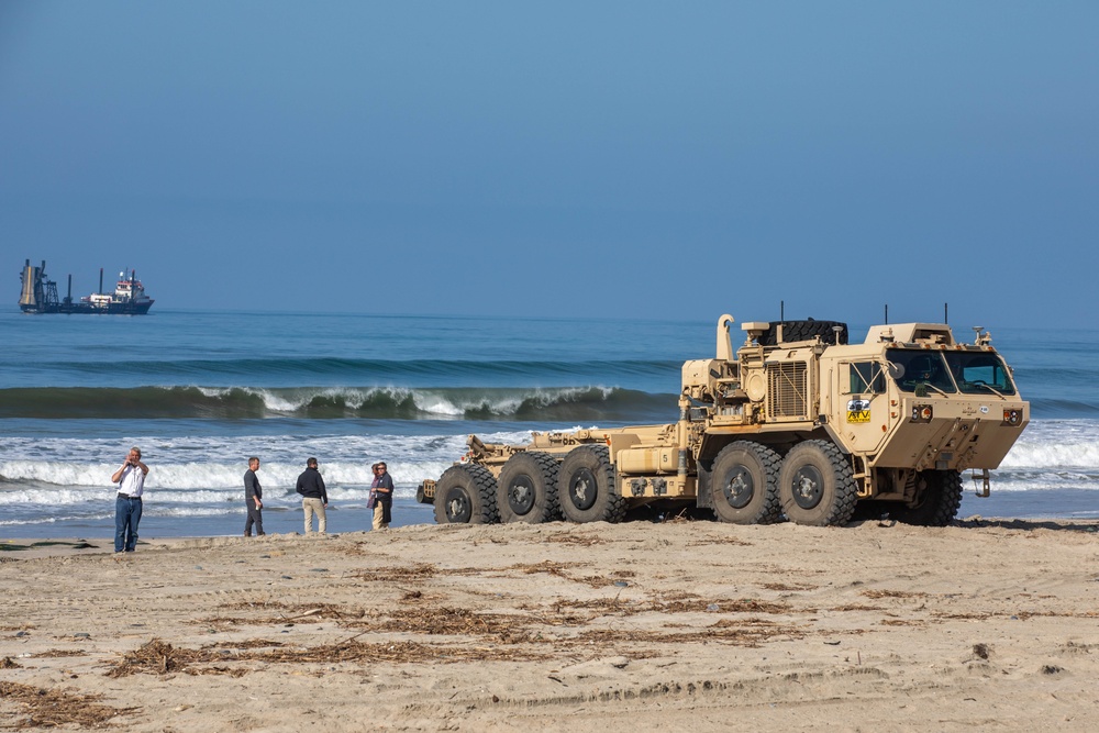 Marines Experiment using ATVs with PLS during Project Convergence Capstone 4