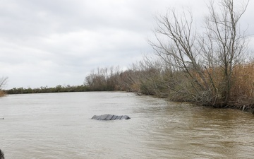 Wallisville Park staff cleans up abandoned crab traps