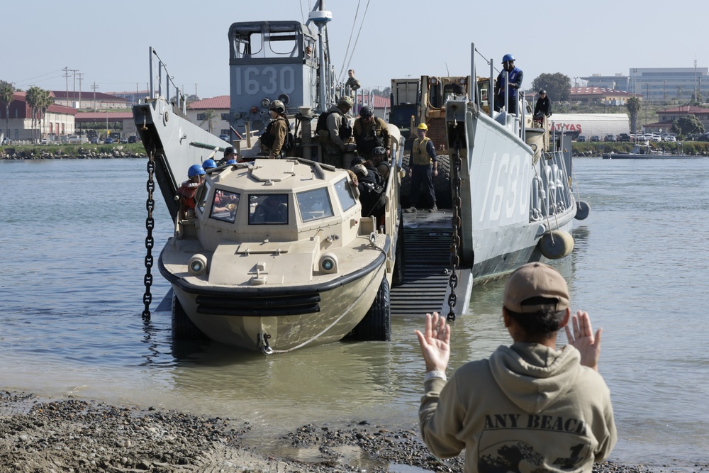 Landing Craft Utility Loading and Unloading at Project Convergence Capstone 4