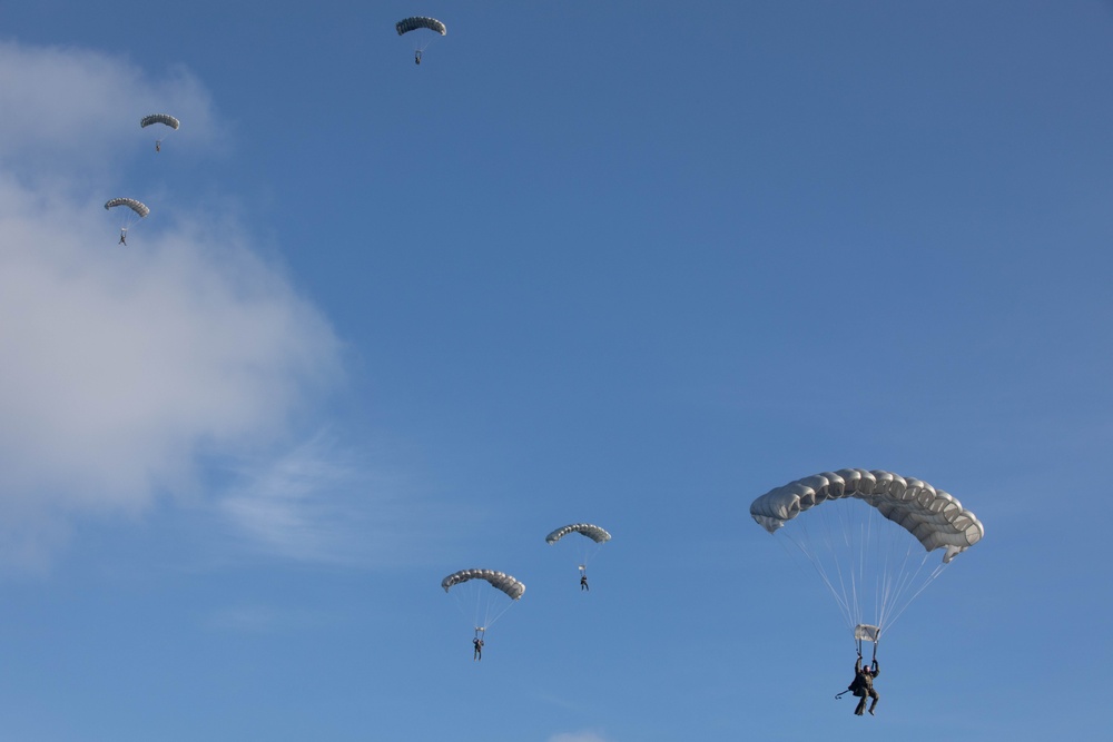 Navy SEALs Parachute into Arctic Waters