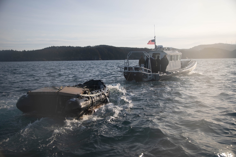 Navy SEALs Parachute into Arctic Waters