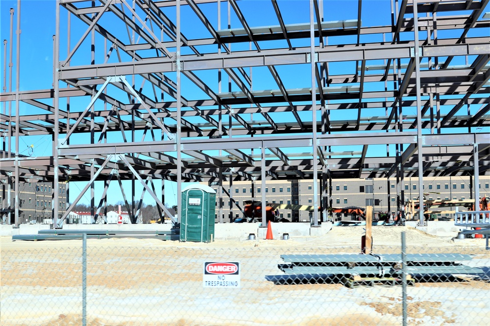 February 2024 barracks construction operations at Fort McCoy